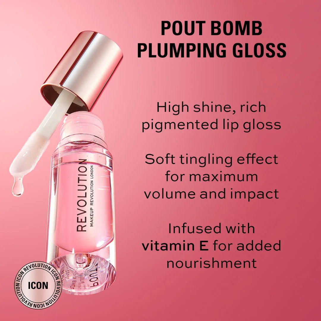 Revolution Pout Bomb Plumping High-Shine Lip Gloss