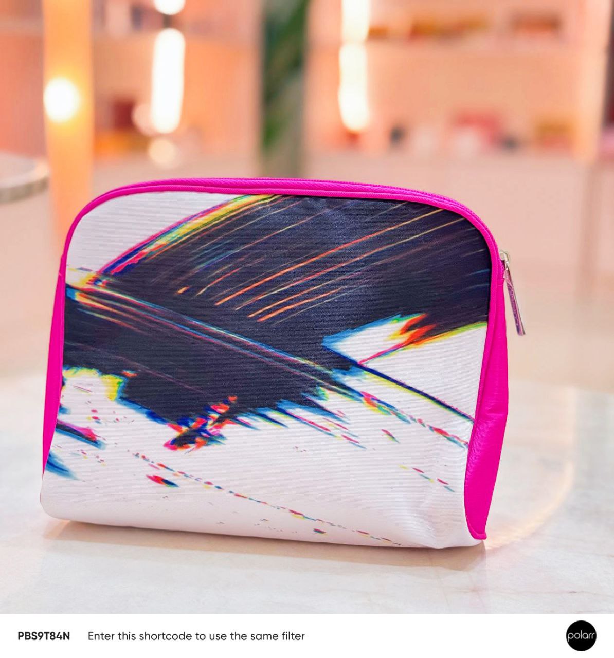 clinique makeup bag pink