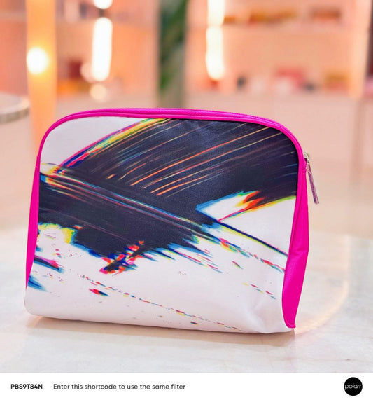 clinique makeup bag pink