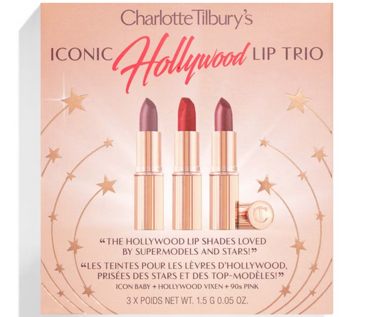 Mini Iconic Hollywood Lipstick Trio Set