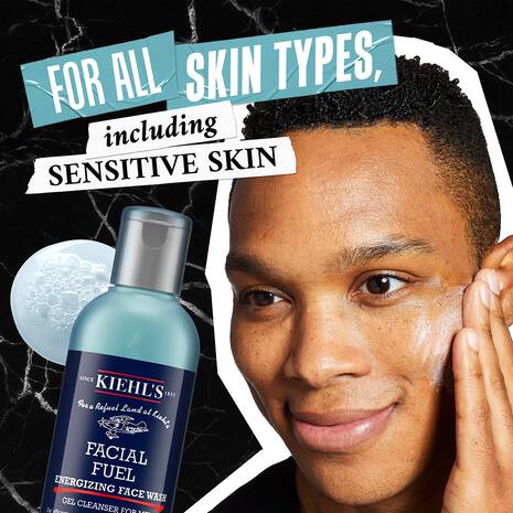 Facial fuel energizing face wash gel cleanser for men