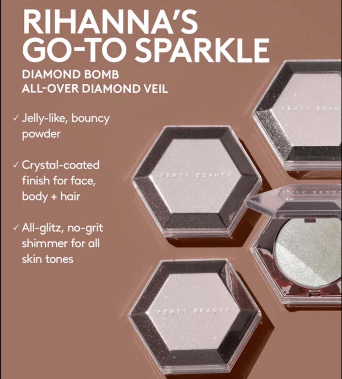 Diamond Bomb All-Over Diamond Veil