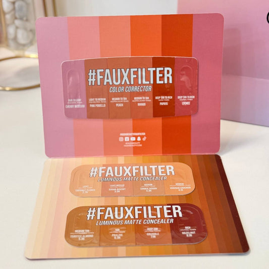 Huda Beauty fauxfilter color corrector & luminous matte concealer sample