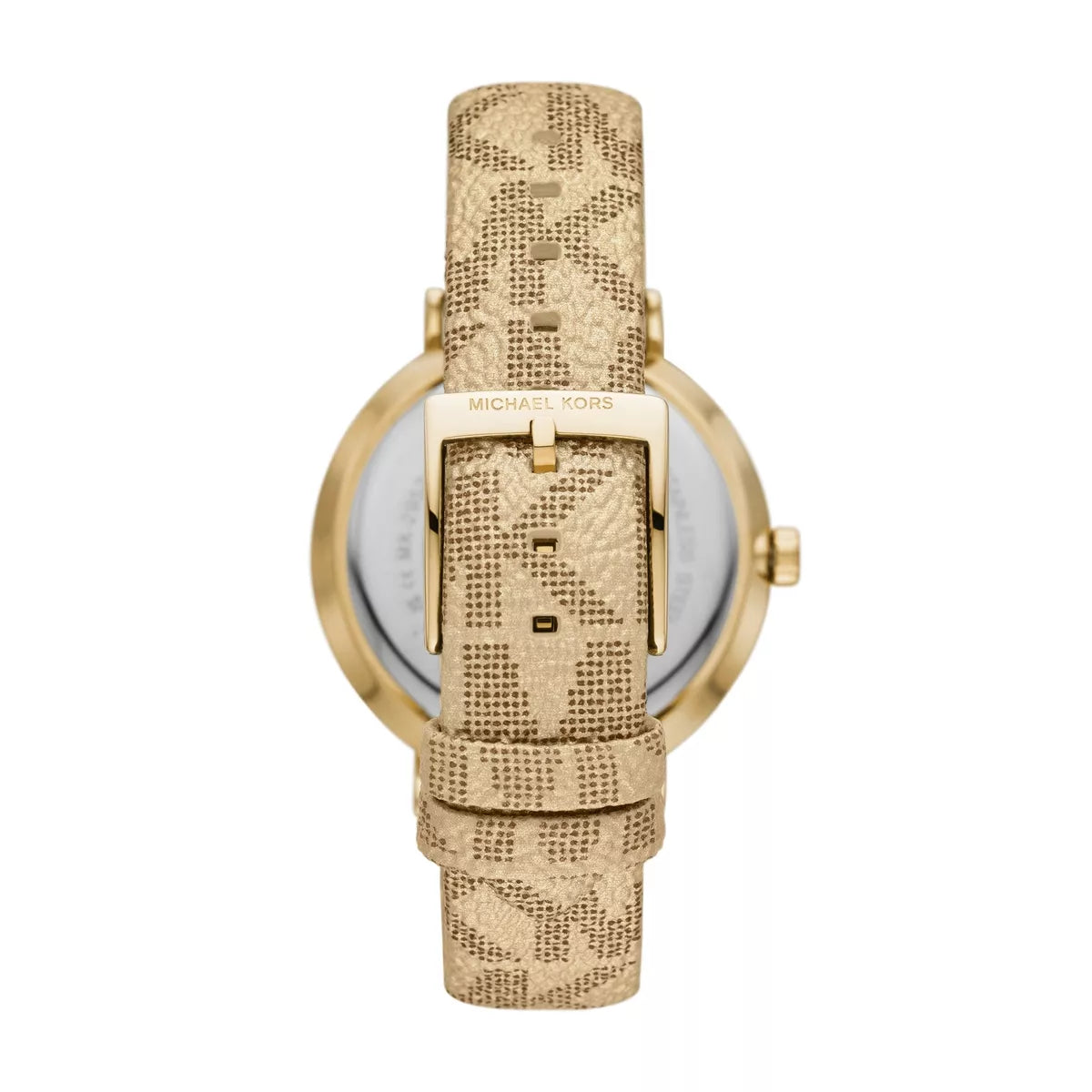 Addyson Three-Hand Metallic Gold PVC Watch #MK2952