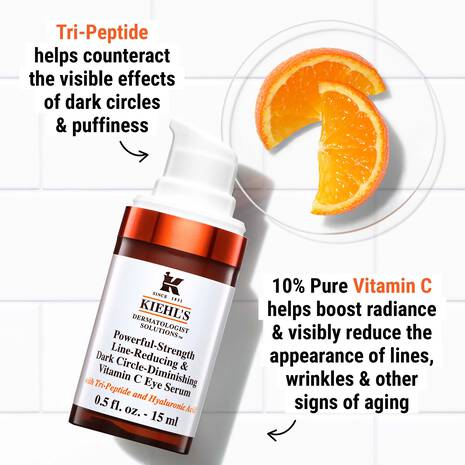 powerful strength line reducing & dark circle diminishing vit c eye serum