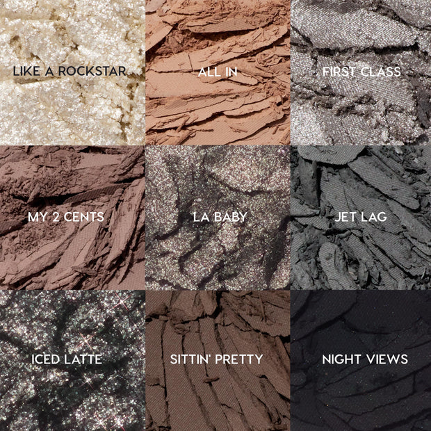 9-Pan Palette pigmented pressed powder palette