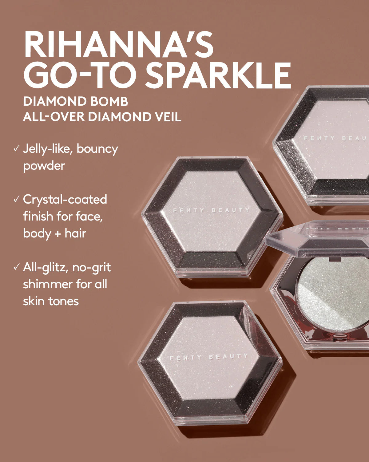 Diamond Bomb All-Over Diamond Veil