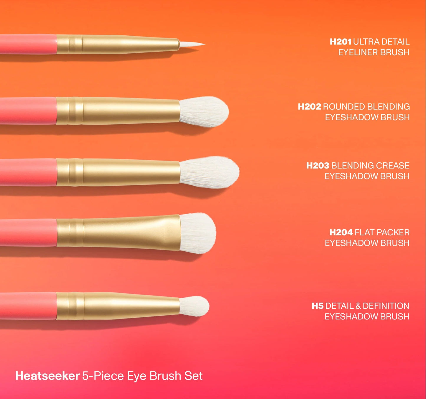 Heatseeker 5-Piece Brush Set