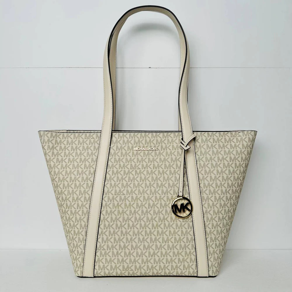 LT CRM multi prait white tote