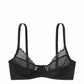 Unlined Fishnet Demi Bra