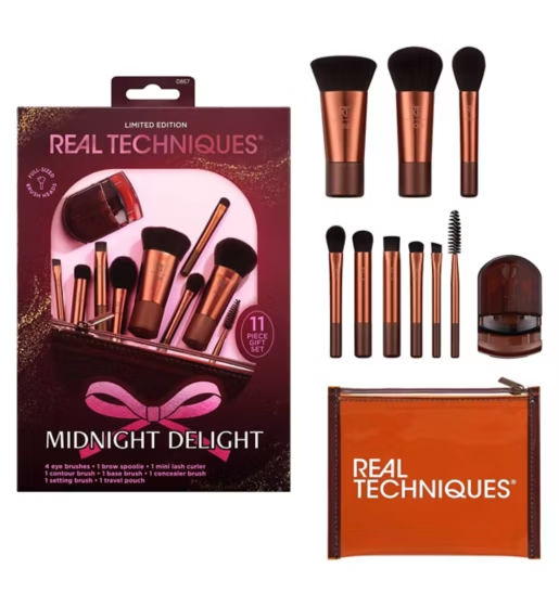 Real Techniques Midnight Mini Travel Brush Set
