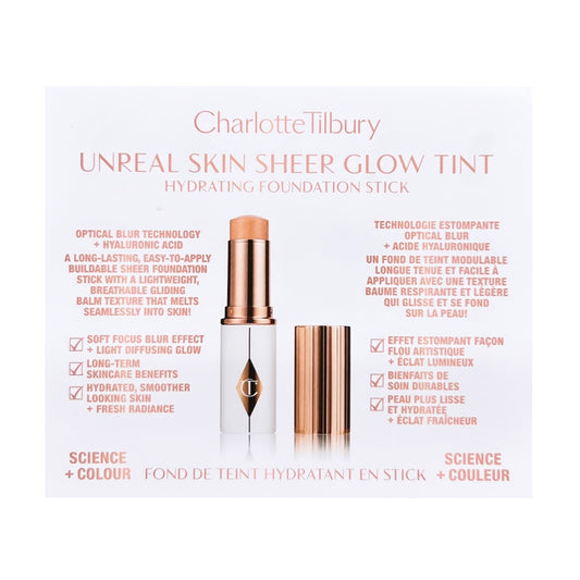 unreal skin sheer glow tint Hydration foundation stick Sample