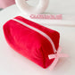 red pouch bag