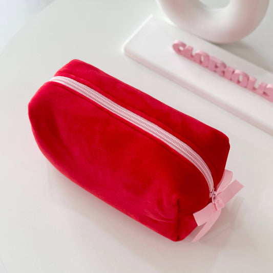 red pouch bag