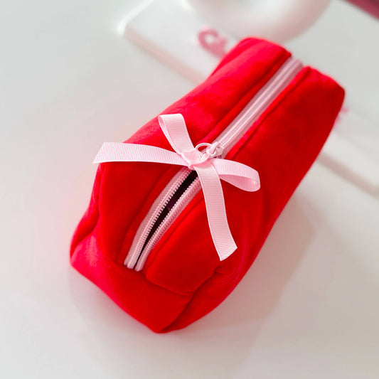 red pouch bag