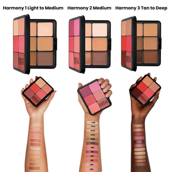 HD Skin Face Essentials Long-Lasting Full Face Cream Palette