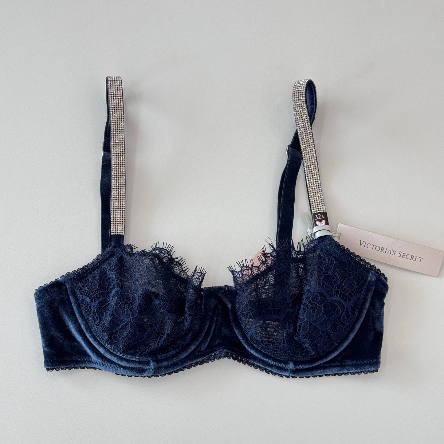 Wicked Unlined Lace & Velvet Shine Strap Balconette Bra (23),(26)