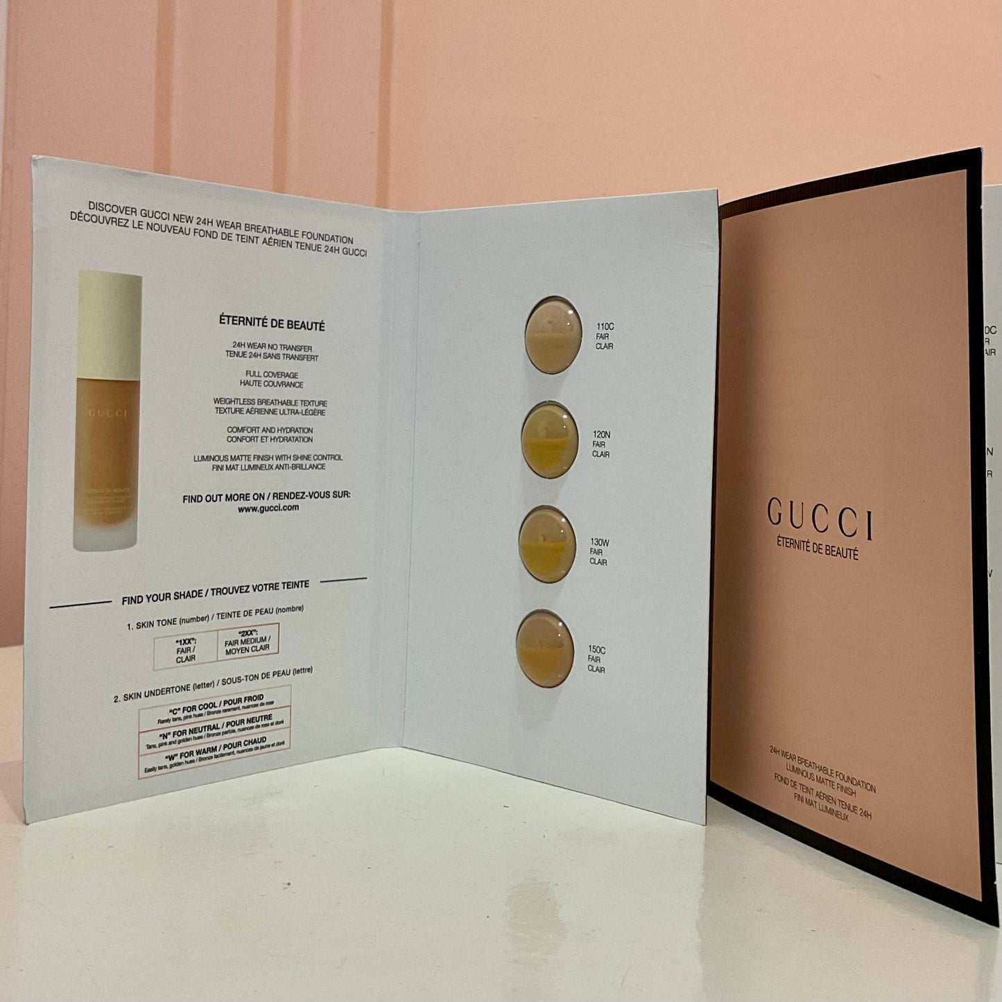 gucci foundation sample