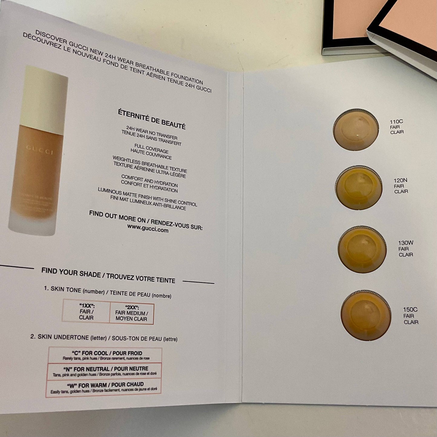 gucci foundation sample