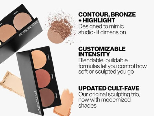 Smashbox Step-By-Step Contour Palette – Contour, Bronzer & Highlighter