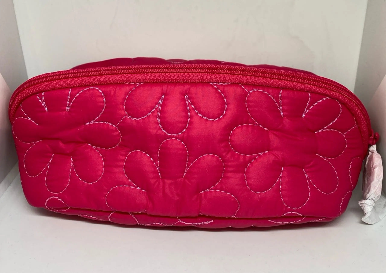 benefit Small Quilted Clamshell Bag