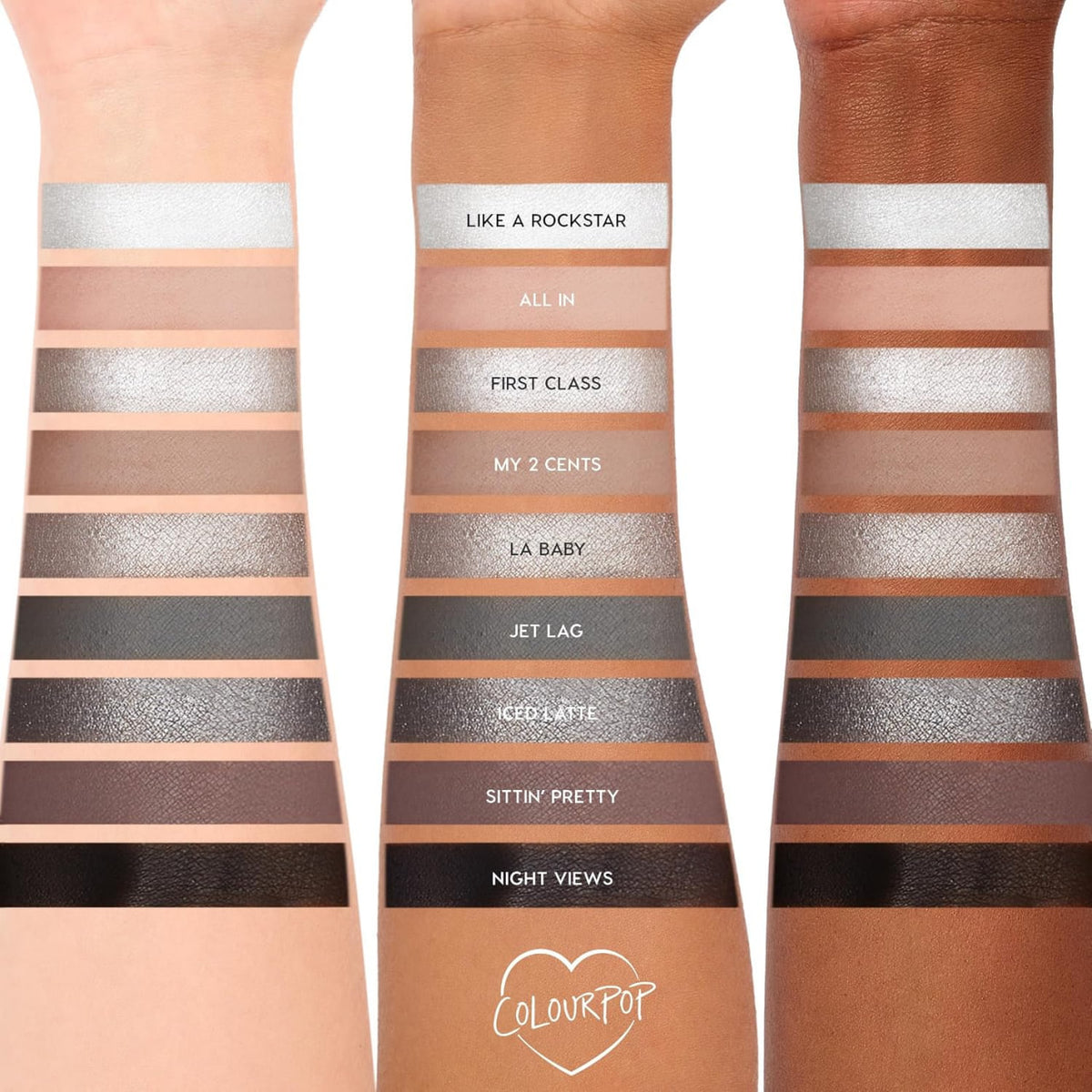 9-Pan Palette pigmented pressed powder palette