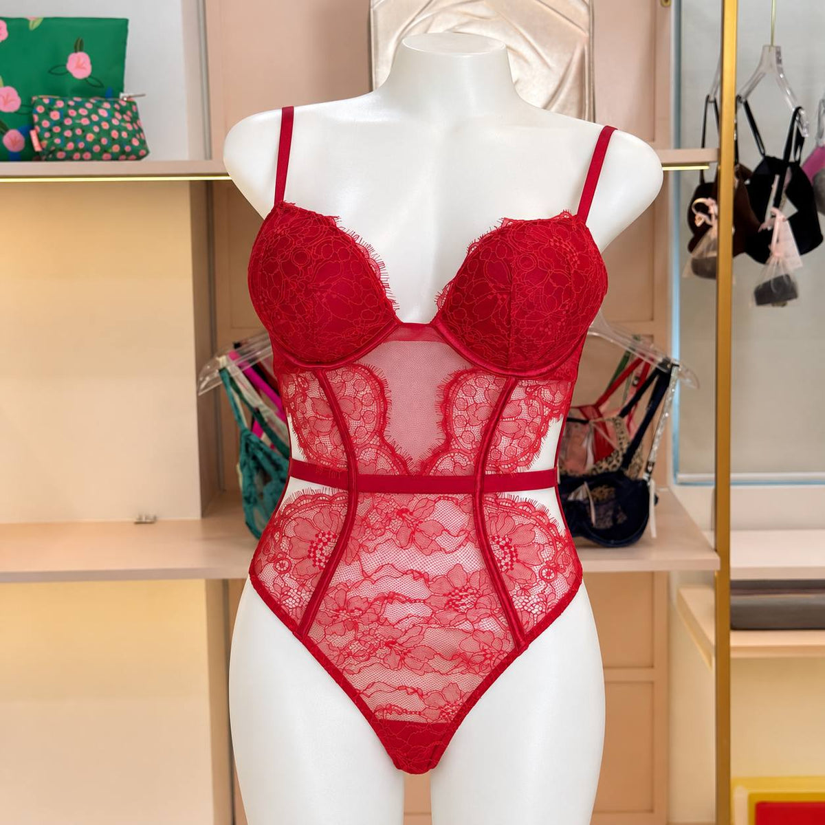 victoria's secret lingerie red