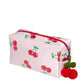 ULTA cherry print pink makeup bag