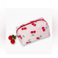 ULTA cherry print pink makeup bag