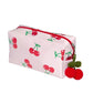 ULTA cherry print pink makeup bag